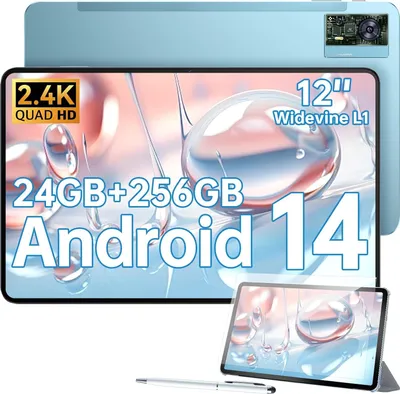 Produktbild von OUKITEL OT5S Tablet Android 14 12 Zoll 2.4K Tablets 24(6+18) GB RAM +256GB ROM (2TB TF) Gaming Tablet 8250mAh 16MP 4G Dual SIM/5G Blau