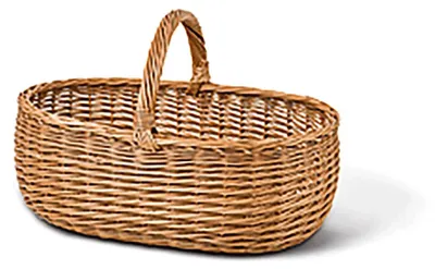 Obrázok produktu pre Kôš na drevo, drevený kôš, kôš na drevo do krbu, prírodná juta, 60 x 45 x 23 cm