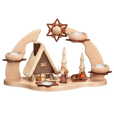 Produktbild von Adventsbogen mit Räucherhaus HxLxB 32x35x16cm NEU