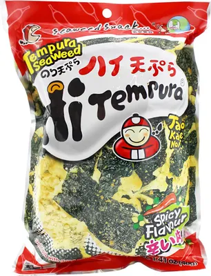 Obrázok produktu pre TAOKAENOI HiTempura Snack s morskými riasami, pikantný, 40 g