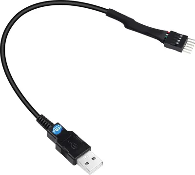 Immagine prodotto di Adattatore Da Header Usb 2.0 9pin A Usb-a 20cm Convertitore Maschio-maschio