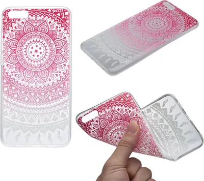 Produktbild von Henna Cover für Xiaomi Redmi Note 4 Case Schutz Hülle Silikon Sonne Pink
