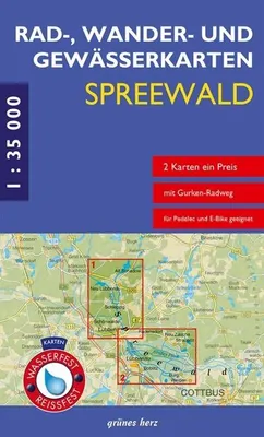 Immagine prodotto di Spreewald 1 : 35 000 set di mappe per ciclismo, escursionismo e corsi d'acqua