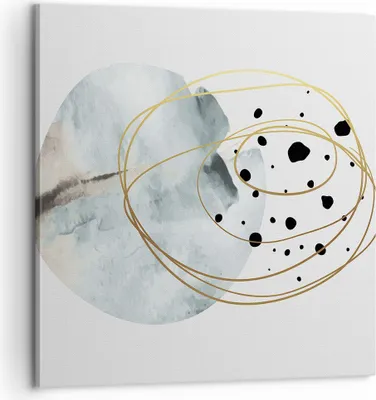 Produktbild von Bild auf Leinwand - Leinwandbild - Einteilig - Modern Abstraktion Flecken - 60x60cm - Wand Bild - Wanddeko - Wandbilder - Leinwanddruck - Bilder - Wanddekoration - Leinwand bilder - AC60x60-4782