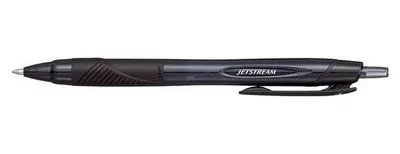 Guľôčkové pero, 0,35 mm, stláčací mechanizmus, čierne telo, UNI "SXN-157S Jetstream Sport Eco", čierna