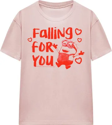 Produktbild von Minions - "Falling For You Ladies" T-Shirt für Herren/Damen Uni TV19161 (XXL) (Blassrosa)