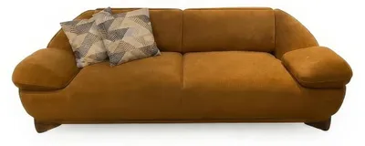 Productafbeelding van Moderne driezitter bank, oranje, comfortabel, bank voor de woonkamer, gestoffeerd
