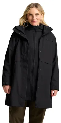 Produktbild von Jack Wolfskin Damen Baylight 3in1 W Coat, Schwarz, XS EU