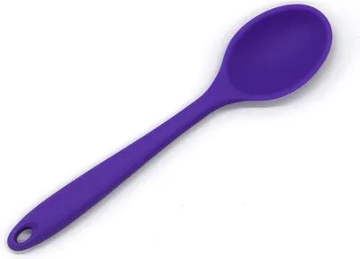 Produktbild von Silikon-Spatel mit Antihaftbeschichtung für Kochen - Koch- und Rührspatel-Set für Backen, Rühren und Probieren (Lila)