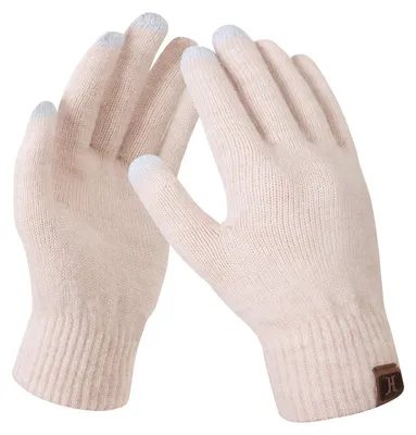 Immagine prodotto di Guanti da donna invernali con touchscreen, color beige