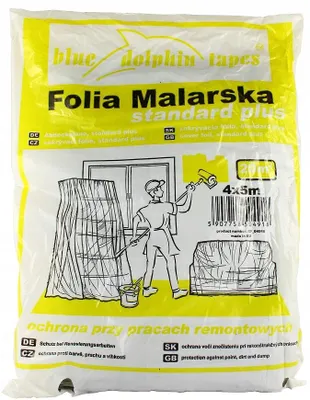 Image de Film de couverture LDPE, transparent, 13 my, 4 x 5 m