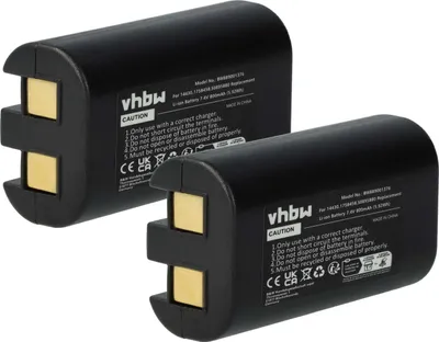Produktbild von vhbw 2x Akku kompatibel mit Dymo LabelManager PnP, 260, 260 P, 280 Drucker Kopierer Scanner Etiketten-Drucker (800 mAh, 7,4 V, Li-Ion)