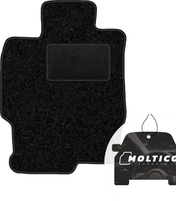 Produktbild von moto-MOLTICO Fahrer Fußmatte Auto Velours Fahrerseite Autoteppiche Schwarz Fahrermatte 1-teilig passend für Mazda 6 II 2008-2012