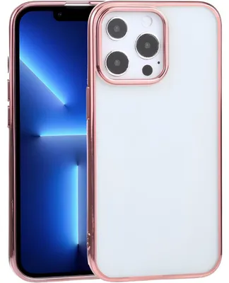 Produktbild von Silikonhülle Color Frame Case für Apple iPhone 13 Pro - Rosa KP40629