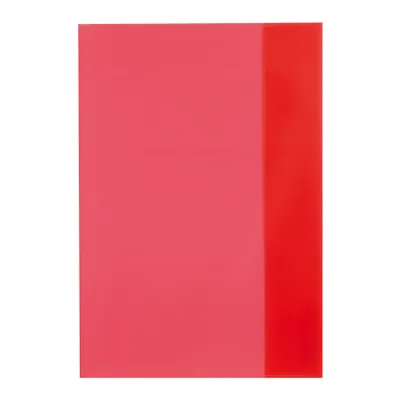 Produktbild von 10 Herlitz Heftumschläge / Hefthüllen DIN A5 / Farbe: transparent rot