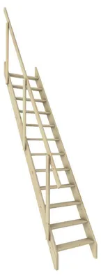 Produktbild von Madrid - Raumspartreppe aus Fichte