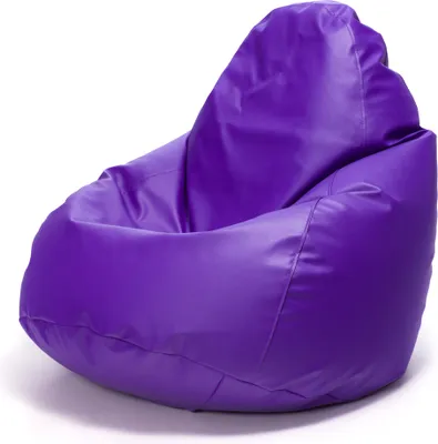 Obrázek produktu pro Ecopuf Fuzzy, sedací vak, sedací vak z umìlé kùže, 80x110, Fialová E7, 80x110