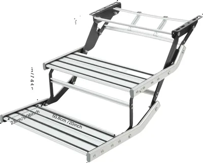 Produktbild von RV-Stehleiter, faltbar, hohe Tragfähigkeit, Silber