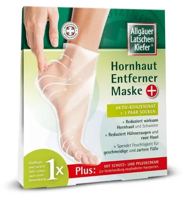 Image de Allgäuer Latschenkiefer Masque éliminateur de callosités Plus concentré actif + 1 paire de chaussettes, 1 pc. paquet combiné