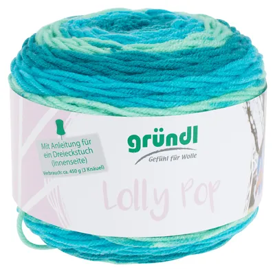 Produktbild von Gründl Wolle "Lolly Pop", 4-fädig, 150 g, ca. 240m Frosty Swirl, Farbe 10