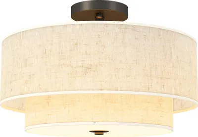 Produktbild von HOMCOM Deckenleuchte, Deckenlampe Hängend mit 3 x E14 Fassung Creme