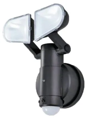 Produktbild von Schwaiger LED220 011, Wandbeleuchtung für den Außenbereich, Schwarz, Kunststoff, IP44, Bewegungssensor, 400 lm