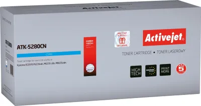 Immagine prodotto di Activejet ATK-5280CN toner (replacement for Kyocera TK-5280C; Supreme; 11000 pages; cyan)