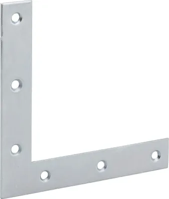 Image de Equerre de fenêtre pour porte, 120x120x20mm, bouts carrés, acier zingué - THIRARD