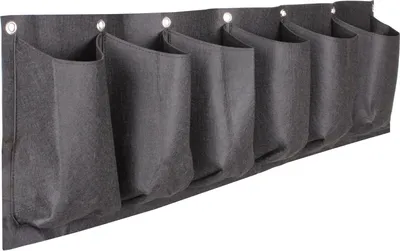 Produktbild von Horizontal Grow Bag 6 Textilwand-Pflanzgefäße Schwarz, 1 Stück