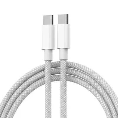 Produktbild von 1M USB Typ-C zu Typ-C Schnellladekabel PD 60W für iPhone15, Android, Samsung, Huawei