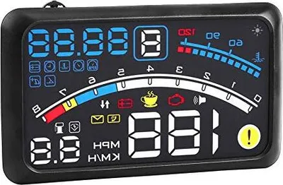 Produktbild von EBTOOLS Universal 5,5 -Zoll -Auto HUD -Display -Motor Tachometer Overspeed Alarm Kraftstoff Heizung Windschutzscheiben -Projektor OBD2 EUOBD -Schnitts