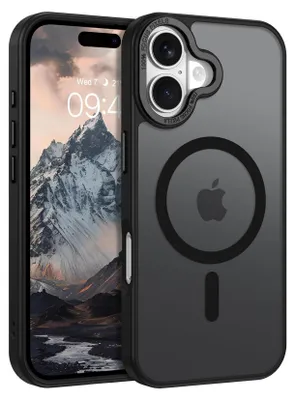 Immagine prodotto di Custodia per iPhone 17 Custodia MagSafe compatibile con il telaio della fotocamera in metallo Custodia a calamita Protezione dei bordi in TPU