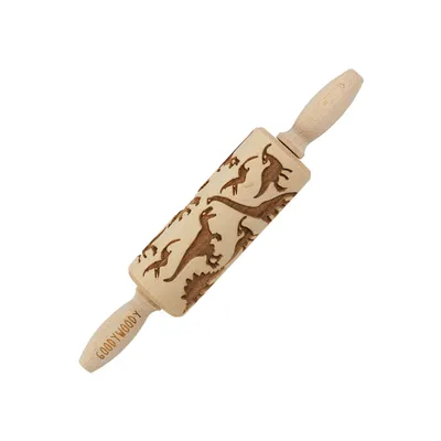 Produktbild von Goody Woody Tortenheber mit Gravur 23,5 cm Buchenholz Dinosaurier-Design