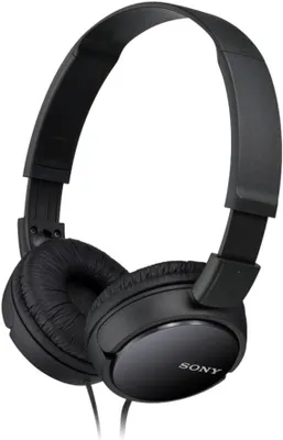 Produktbild von Sony MDR-ZX110 Faltbare Over-Ear Kopfhörer mit klarem Klang, 30 mm Treiber, 3.5 mm Klinke, Leichtgewicht und Komfort, Schwarz