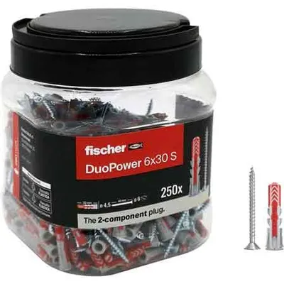 Productafbeelding van Zelfborende schroefanker 'DUOPOWER' in pot, 6 stuks - Pot met 250 stuks