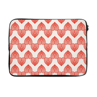 Produktbild von MuchoWow® Laptop Hülle 13 Zoll Herz - Valentinstag - Geschenk Laptoptasche - Laptophülle - Sleeve - Rundumschutz