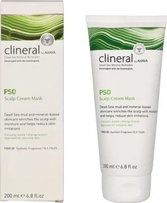 Zdjęcie produktu dla CLINERAL by Ahava PSO Kremowa maska do skóry głowy 200ml