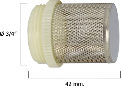 Immagine prodotto di Filtro in acciaio inox per valvola di ritegno da 3/4
