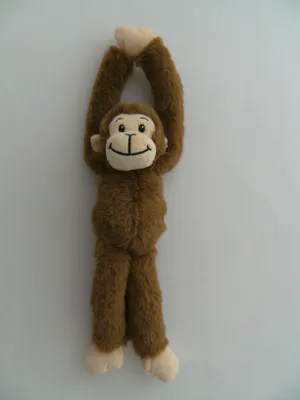 Produktbild von Plüschtier Affe 37 cm, dunkelbraun, Hängeaffe Affen Hängeaffen Kuscheltiere Stofftiere Klettband
