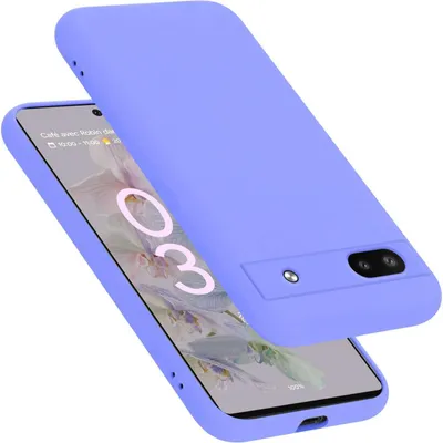 A purple phone case is shown on top of a phone with a floral wallpaper.