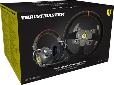 Produktbild von Thrustmaster Race Kit Ferrari 599xx Evo Edition With Alcantara, Steuerrad, PC, Xbox One, D-Pad, Kabelgebunden, Schwarz, 300 mm