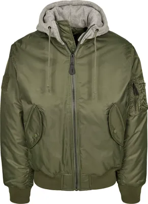 Produktbild von Brandit MA1 Sweat Kapuzen Outdoorjacke Größe 6XL Farbe Oliv/Grau