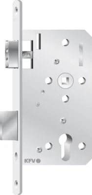 Produktbild von KFV Einsteckschloss, 20mm, 55mm, Zimmertür, DIN links/rechts, WC