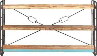 Produktbild von vidaXL Bücherregal 3 Fächer 140x30x80 cm Altholz Massiv