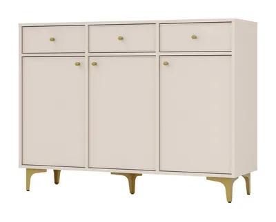 Immagine prodotto di Cassettiera combinata IROS 1 con cassetti e ante - beige / oro