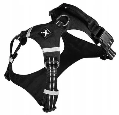 Produktbild von Tailup Hundegeschirr XL Schwarz mit Griff