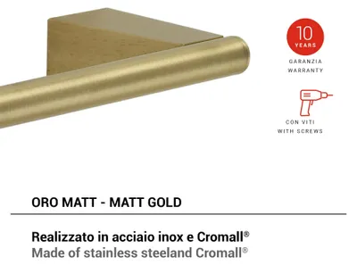 Zdjęcie produktu dla Tonale Wieszak Na Ręczniki 60 Cm Matowe Złoto