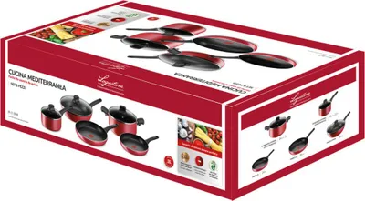Image de Lagostina Cucina Mediterranea Set de casseroles 8 pièce(s)