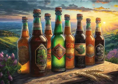 Immagine prodotto di ART PUZZLE, puzzle con immagini di bottiglie di birra vintage, 1000 pezzi