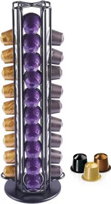 Obrázek produktu pro Otočný držák na kapsle, otočný, na 40 kapslí OriginalLine, černý, plastový.